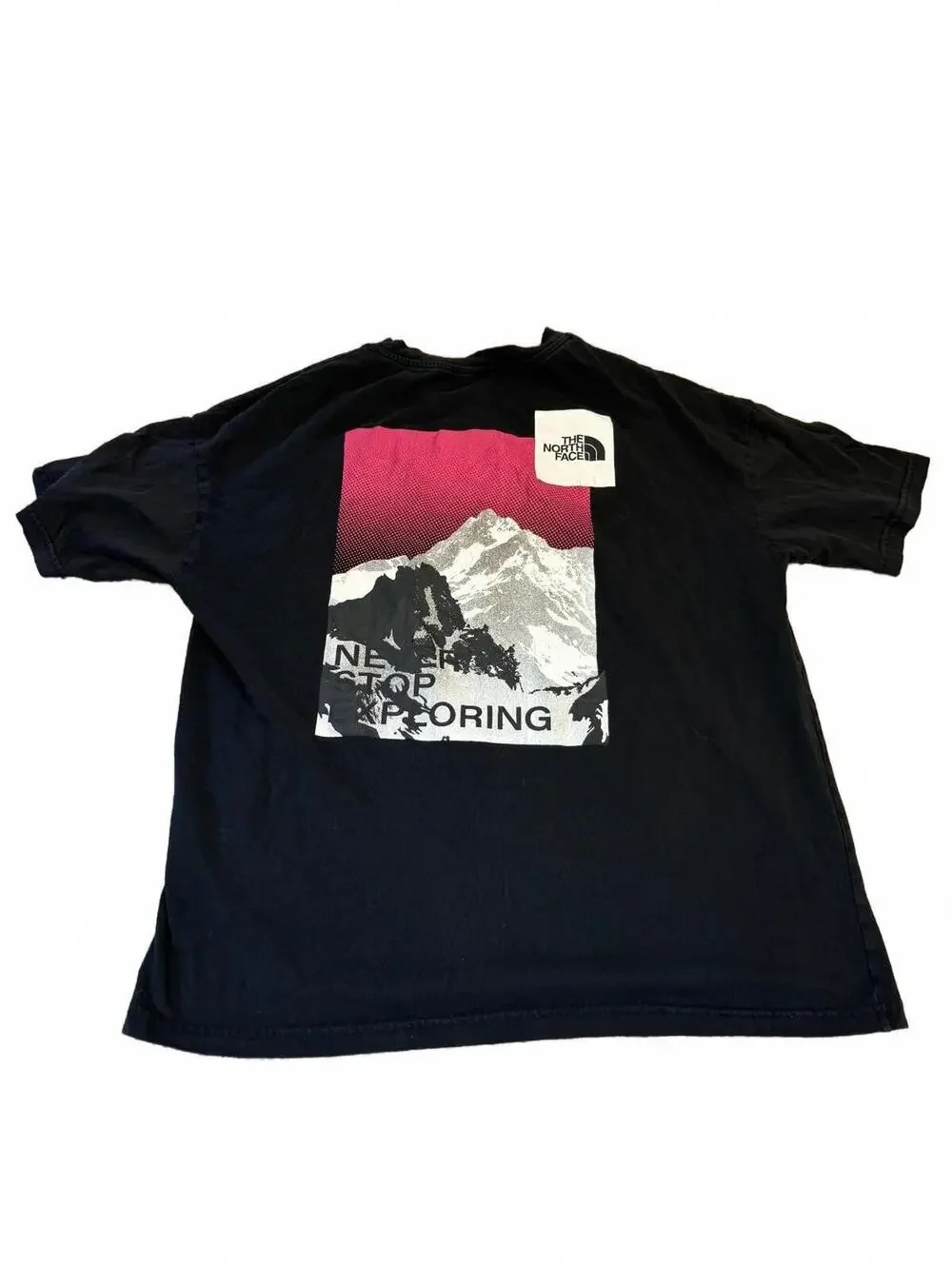 The North Face Black Graphic Mountain T-Shirt Small